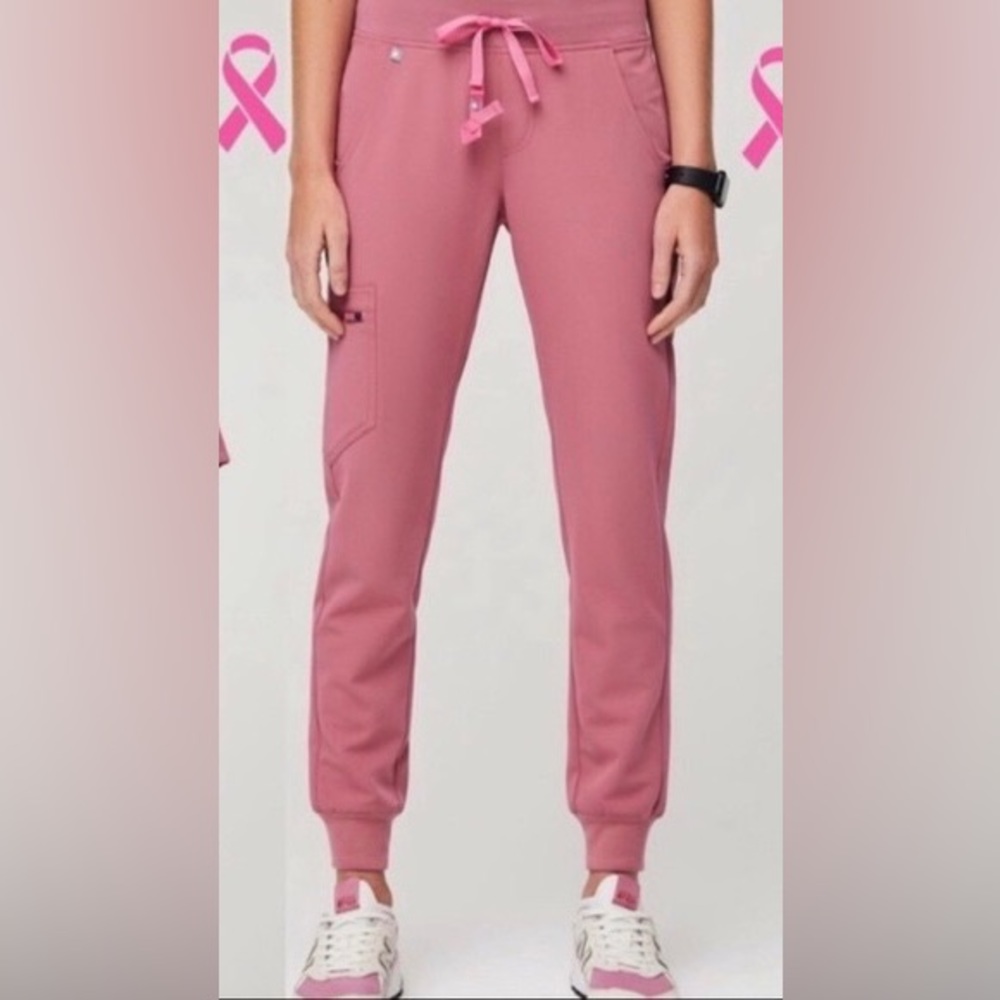 Figs High Waisted Zamora Joggers Limited Edition Breast Cancer Collection 2022